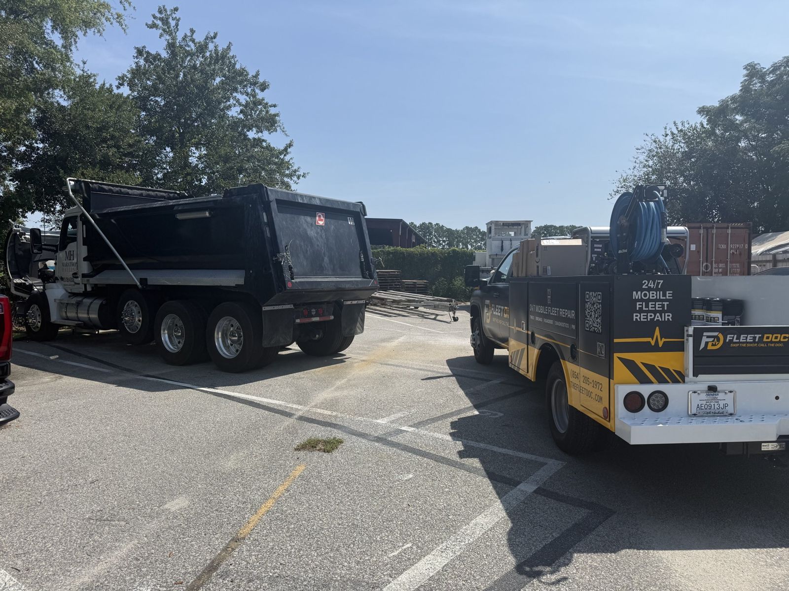 Fleet Doc mobile truck repair unit serving Charleston, Berkeley and Dorchester counties